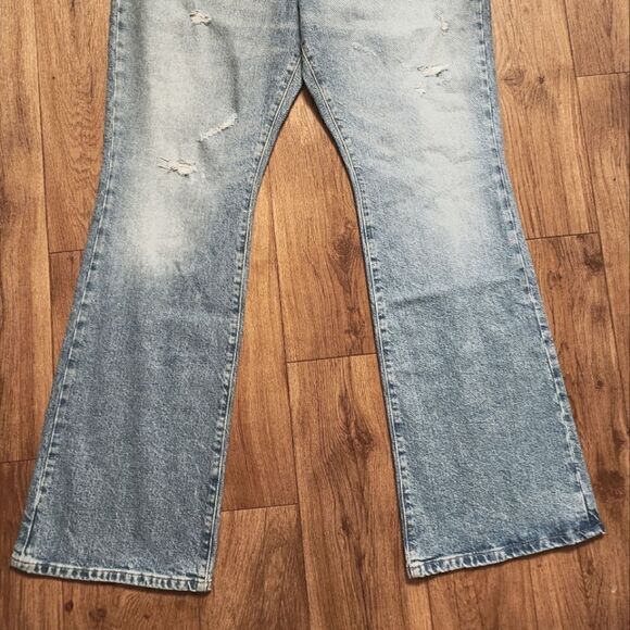 Good American Classic Bootcut Denim Blue Wash Jeans Size 14/32 - Picture 6 of 9